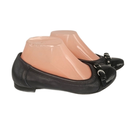 AGL Monika Cap Toe Ballet Flats – Size 38 (US 7.5) Black - Picture 2 of 9